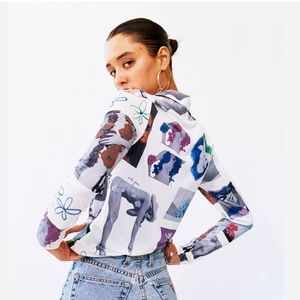 With Jean long sleeve top